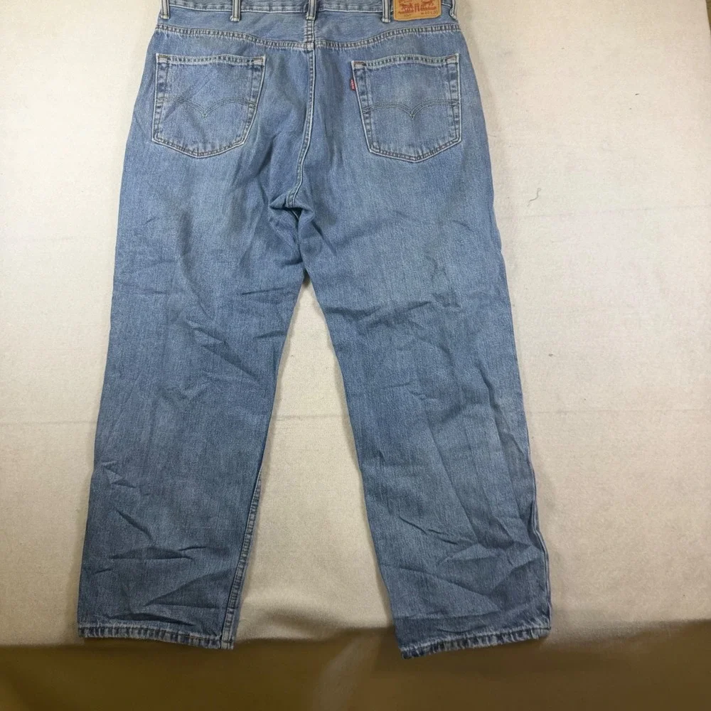 Levis 550 Relaxed Fit Tapered Leg Blue Denim Jeans Mens 40x30 Medium Wash